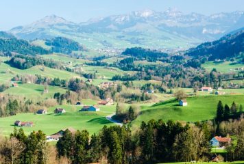 Appenzell, a leghíresebb svájci dombvidék